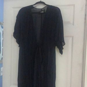 Reformation Wrap Dress Navy Size L